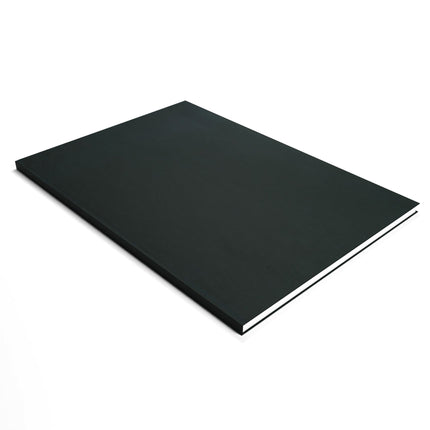 A3 Portrait Sketchbook | 140gsm White Cartridge, 92 Pages | Casebound Black Cover