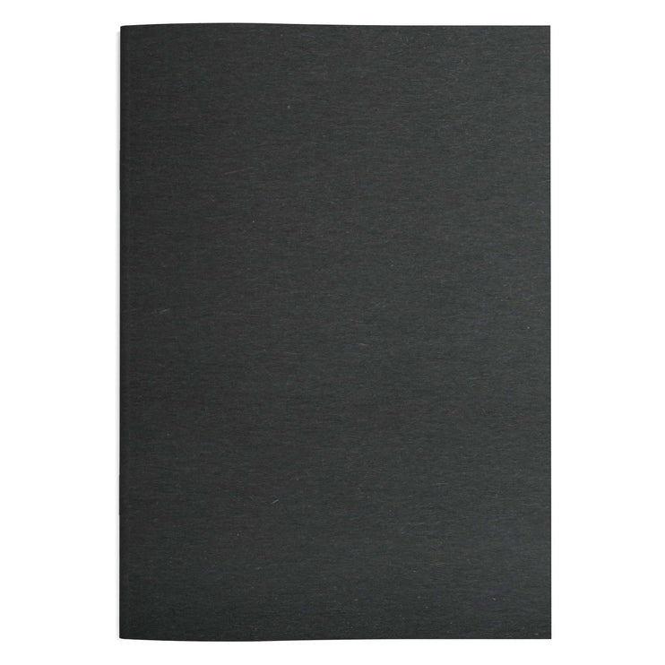 A5 Portrait Sketchbook | 140gsm White Cartridge, 20 Sheets | Stapled Laminated Black Cover