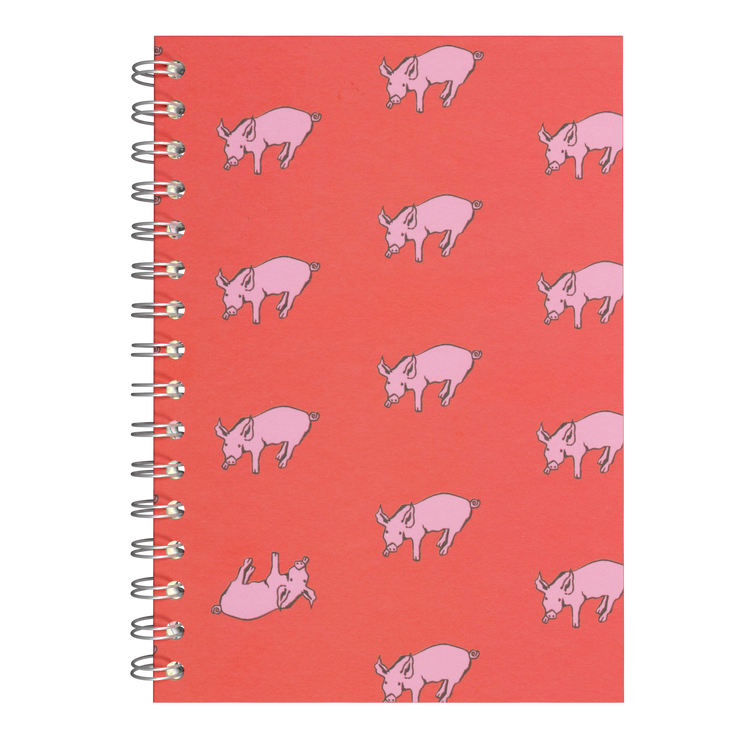 A5 Portrait Note Book, Rooster Red