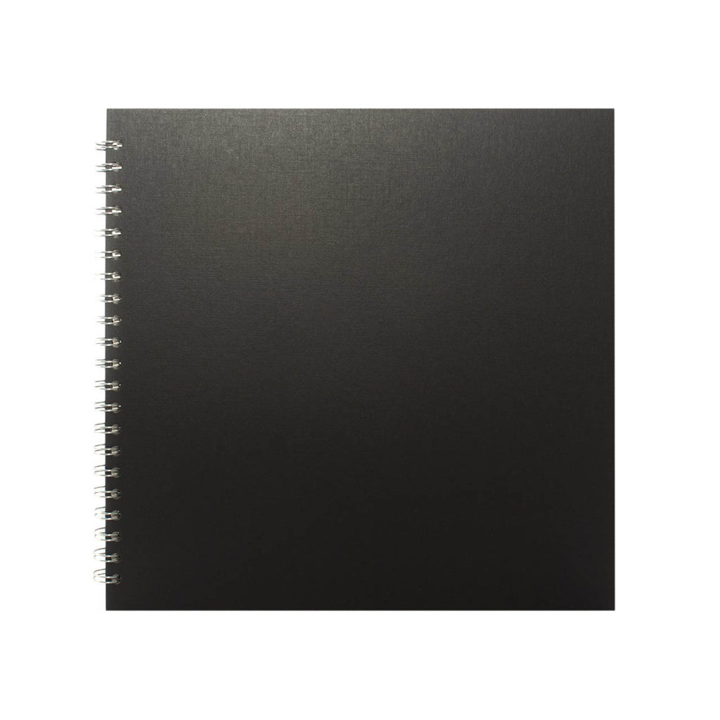 Pink Pig : Sketchbook : 150gsm : 11x11in : Black Cover : Square