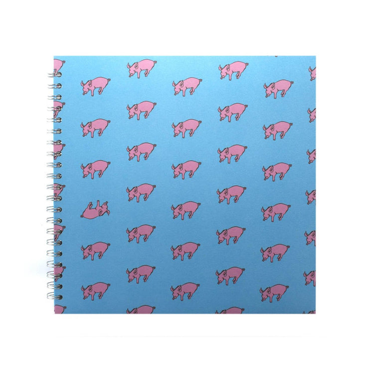 11x11 Square, Duck Blue Sketchbook by Pink Pig International