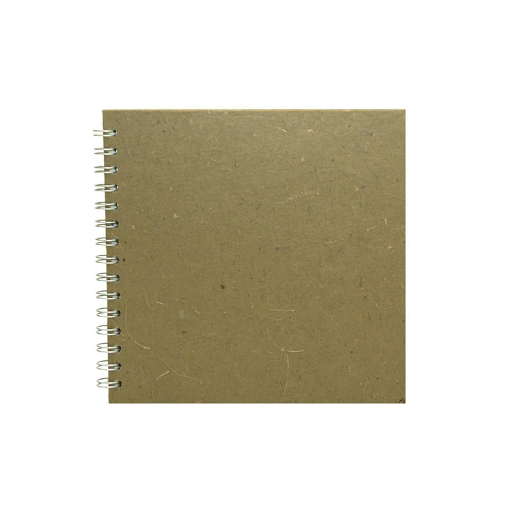 8x8 Square, Burlap Sketchbook by Pink Pig International