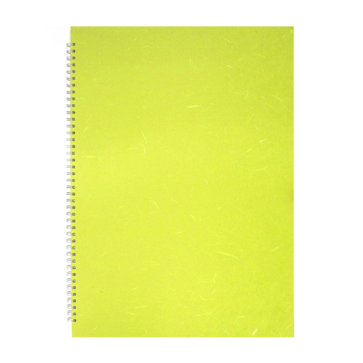 A2 Portrait, Lime Green Sketchbook by Pink Pig International