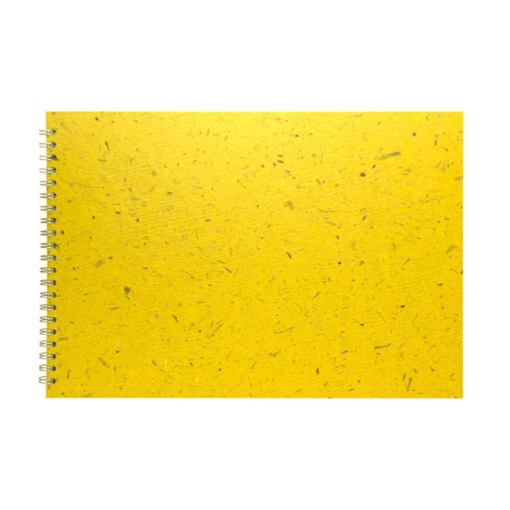 A3 Landscape, Wild Yellow Watercolour Book by Pink Pig International