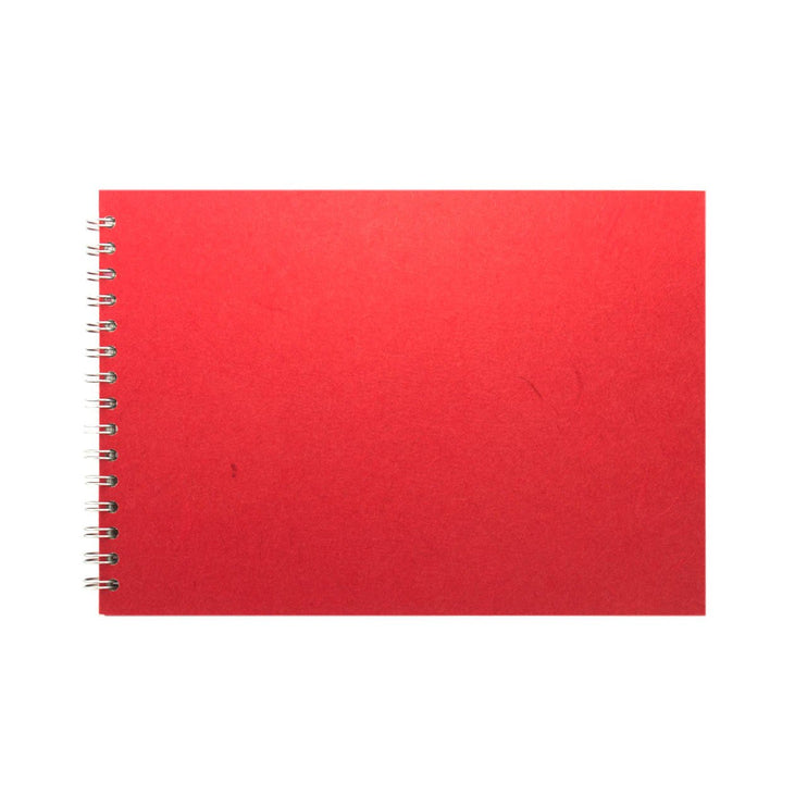 A4 Landscape, Red Watercolour Book by Pink Pig International