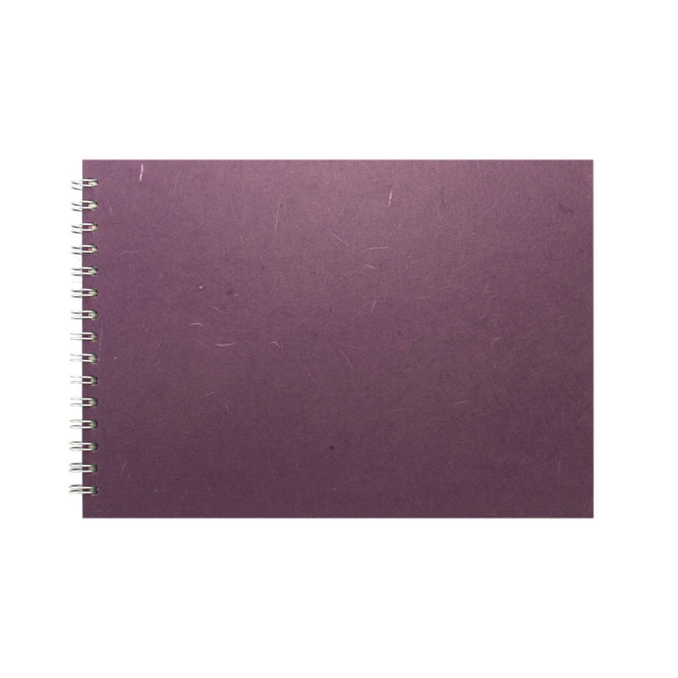 A4 Landscape, Aubergine Watercolour Book by Pink Pig International