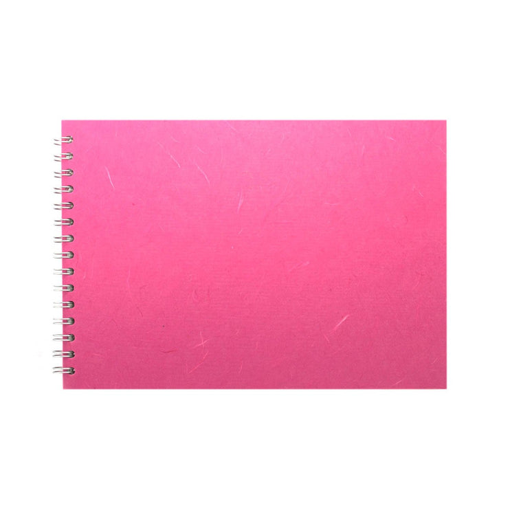 A4 Landscape, Bright Pink Watercolour Book by Pink Pig International