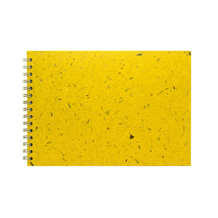 A4 Landscape, Wild Yellow Watercolour Book by Pink Pig International