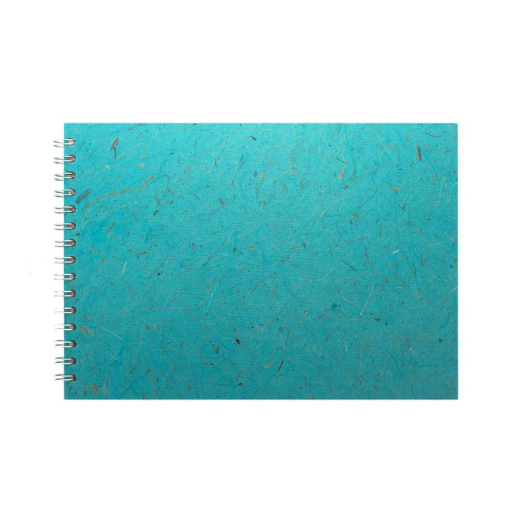 A4 Landscape, Sky Blue Sketchbook by Pink Pig International