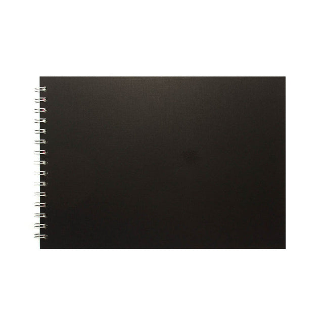 A4 Landscape, Eco Black Sketchbook by Pink Pig International