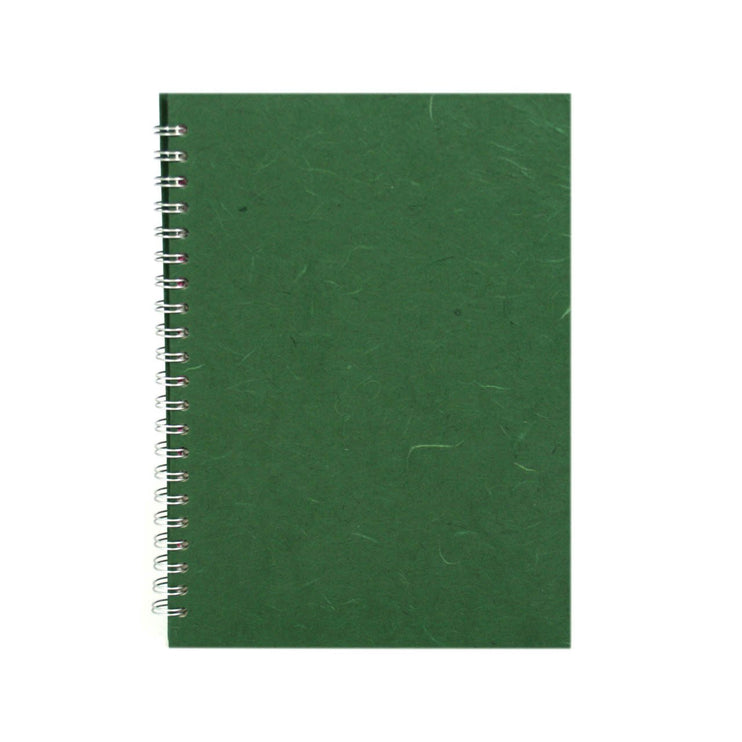 A4 Portrait, Dark Green Watercolour Book by Pink Pig International