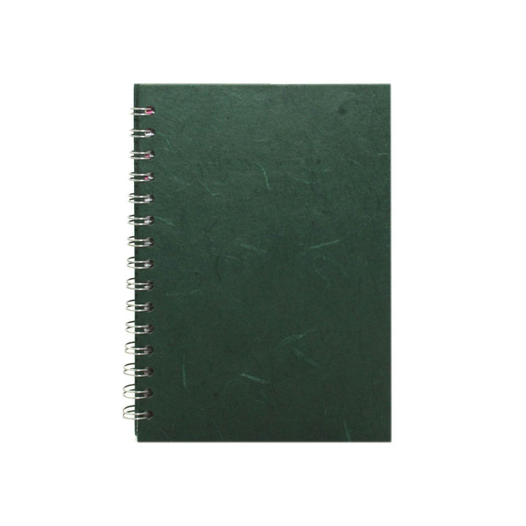 A5 Portrait, Dark Green Notebook by Pink Pig International