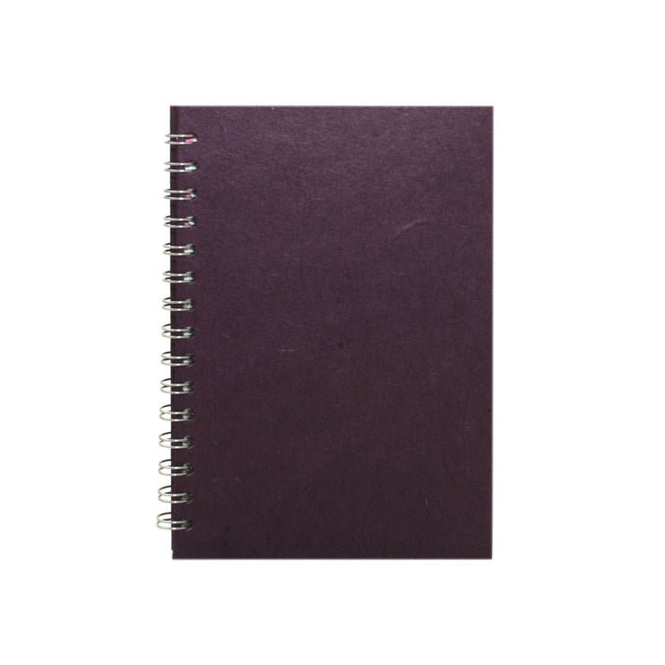 A5 Portrait, Aubergine Watercolour Book by Pink Pig International