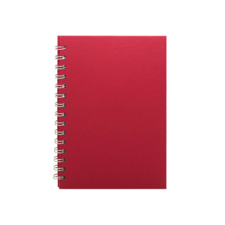 A5 Portrait, Eco Red Notebook by Pink Pig International