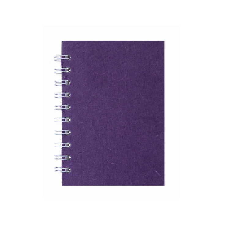 A6 Portrait, Aubergine Notebook by Pink Pig International